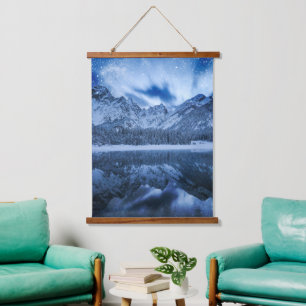 Tapisserie Suspendue Imaginaire au lac de montagne