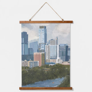 Tapisserie Suspendue Impression d'Austin Skyline Peint Art