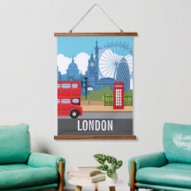 Impression de voyage rétro Londres – Monuments emb