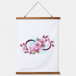 Tapisserie Suspendue Infinité avec les fleurs Sakura