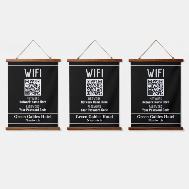 Tapisserie Suspendue Instructions WiFi avec code QR (Tripler)