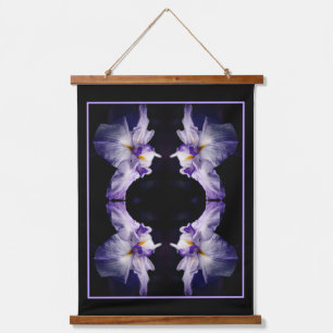 Tapisserie Suspendue Intense Fleur Iris Japonaise Gros plan Abstrait