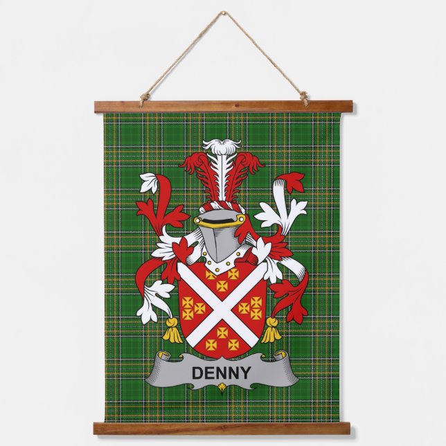 Tapisserie Suspendue Irish Denny Coat of Arms Family Crest (Recto)