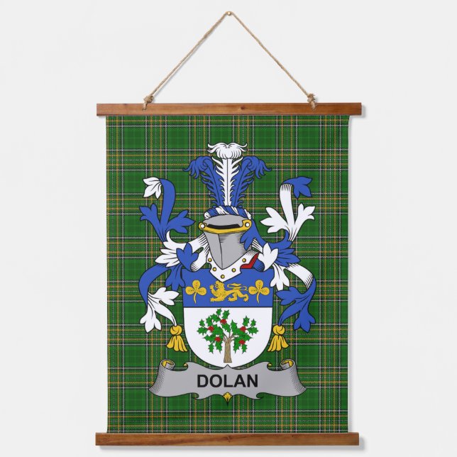Tapisserie Suspendue Irish Dolan or O_Dolan Coat of Arms Family Crest (Recto)
