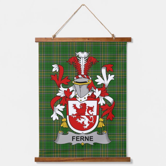 Tapisserie Suspendue Irish Ferne Coat of Arms Family Crest (Recto)