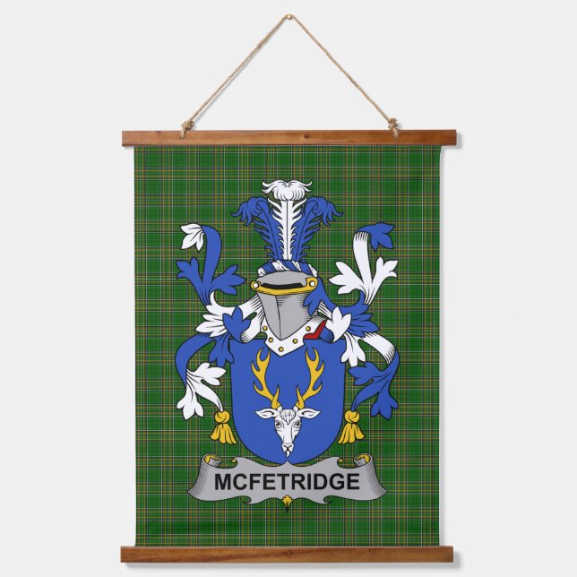 Tapisserie Suspendue Irish McFetridge Coat of Arms Family Crest (Recto)