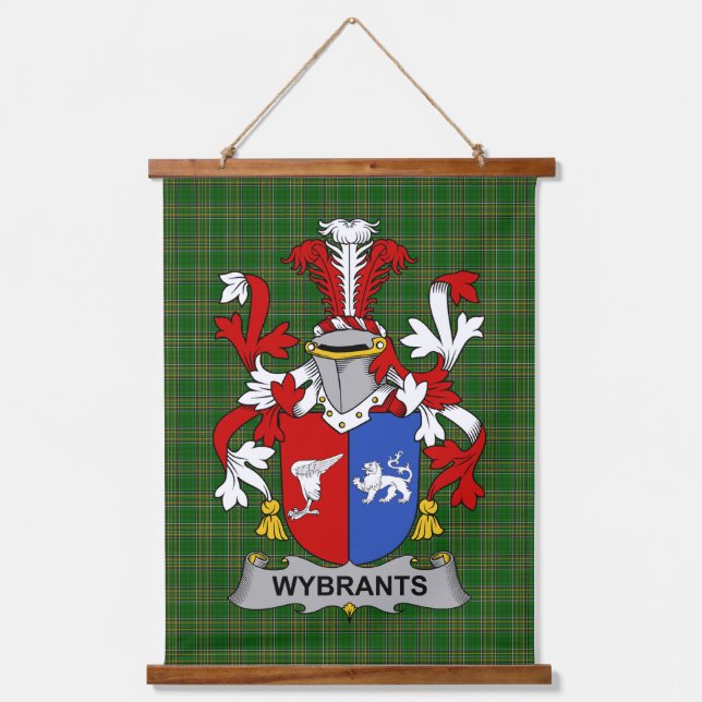 Tapisserie Suspendue Irish Wybrants Coat of Arms Family Crest (Recto)