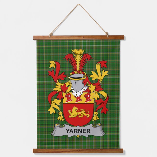 Tapisserie Suspendue Irish Yarner Coat of Arms Family Crest (Recto)