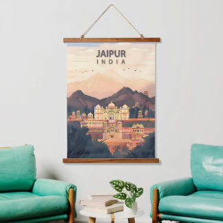 Tapisserie Suspendue Jaipur – La Cité Royale Rose de l'Inde