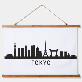 Tapisserie Suspendue Japan Cityscape Travel | Tokyo Skyline Silhouette