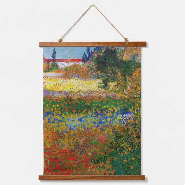 Tapisserie Suspendue Jardin aux fleurs, Van Gogh (Recto)