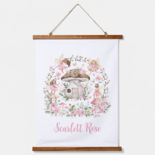 Tapisserie Suspendue Jardin de Fée Whimsical Nourriture de Forêt Enchan