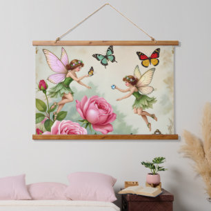 Tapisserie Suspendue Jardin Enchanté des Fées Florales
