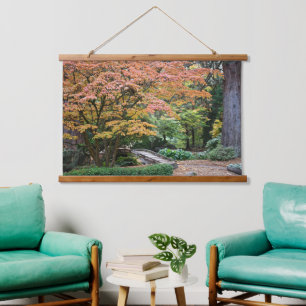 Tapisserie Suspendue Jardin japonais Autumn Leaf couleur paysage