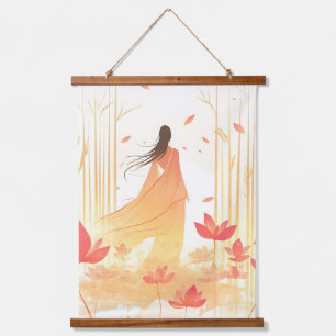 Tapisserie Suspendue Jardin Serene Blossom Lotus