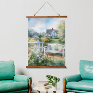 Tapisserie Suspendue Jardin Shabby Chic