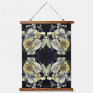 Tapisserie Suspendue Jaune Primrose Fleur Partielle Couleur Abstraite