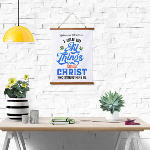 Tapisserie Suspendue Je peux faire toutes choses par Christ