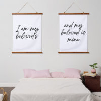 Je suis la paire de Wall Art de My Beloved