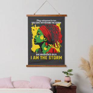 Tapisserie Suspendue Je Suis La Tempête Juneteenth Ils Lui Ont Chuchoté