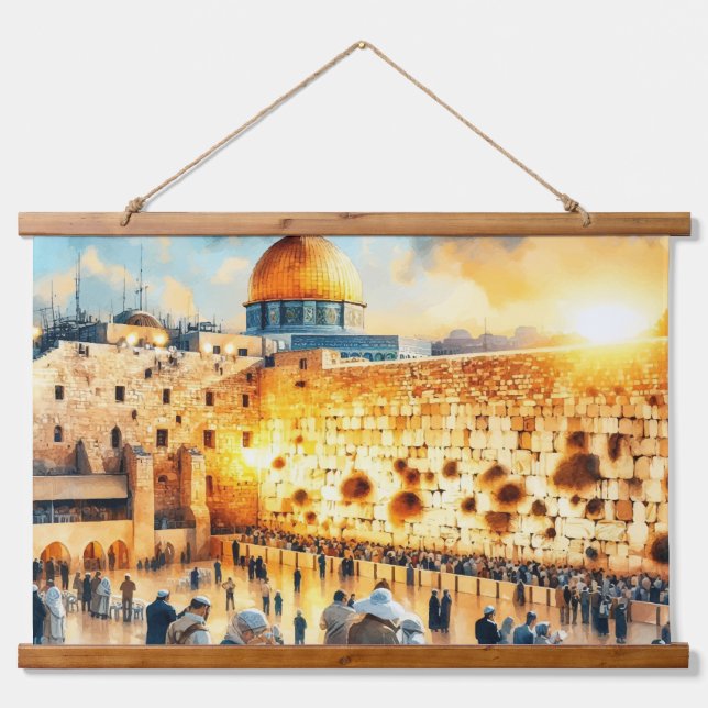 Tapisserie Suspendue Jérusalem du mur occidental (Devant)