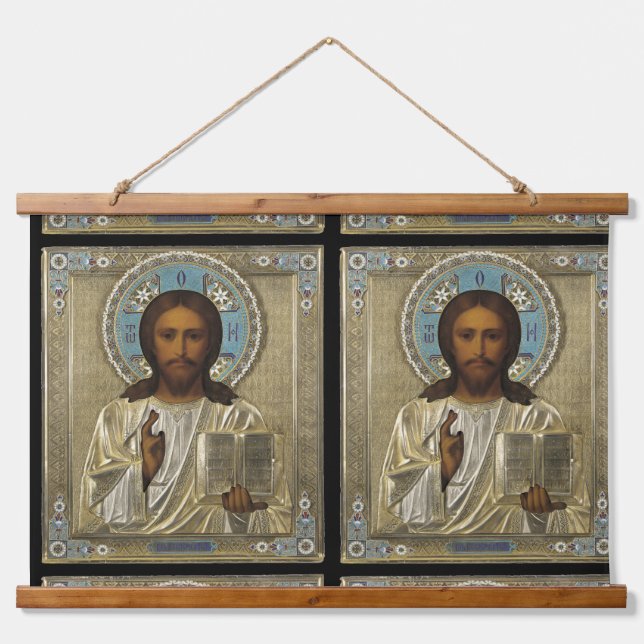 TAPISSERIE SUSPENDUE JESUS ICON (Devant)