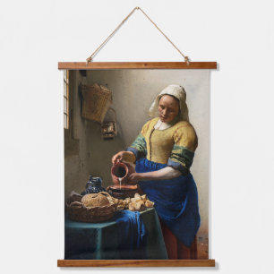 Tapisserie Suspendue Johannes Vermeer - La Milkmaid
