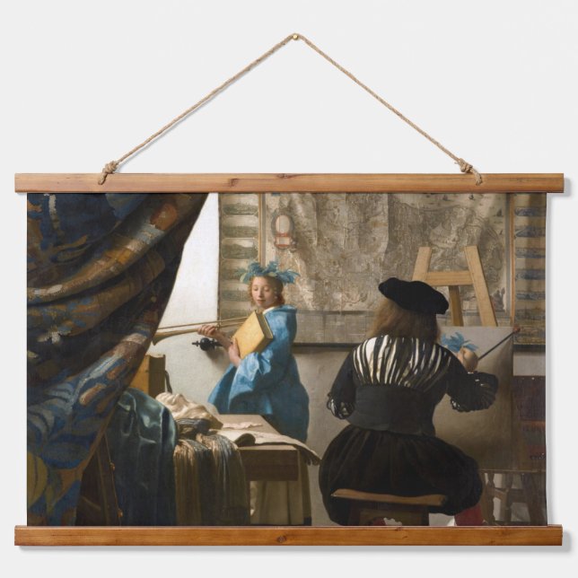 Tapisserie Suspendue Johannes Vermeer - L'Allégorie de la Peinture (Devant)