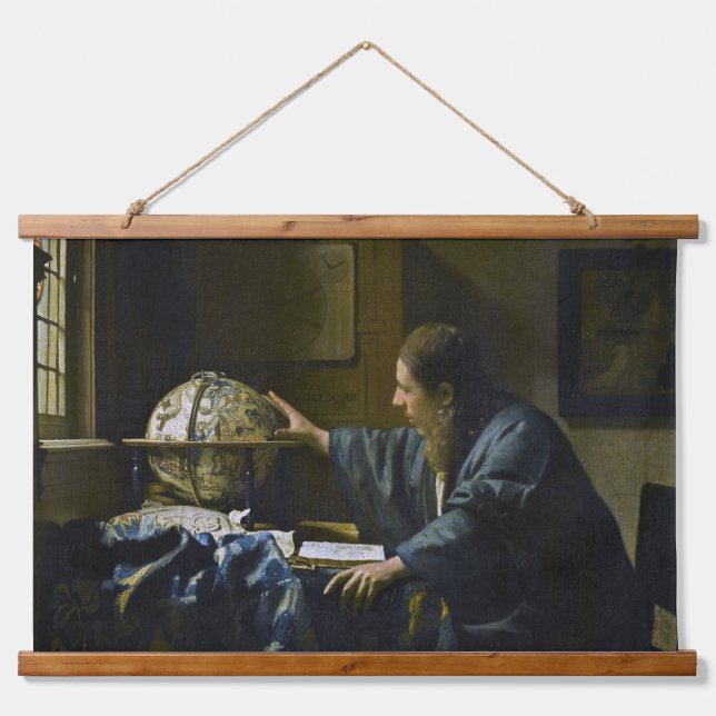 Tapisserie Suspendue Johannes Vermeer - L'astronome (Devant)