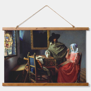 Tapisserie Suspendue Johannes Vermeer - Le verre du vin