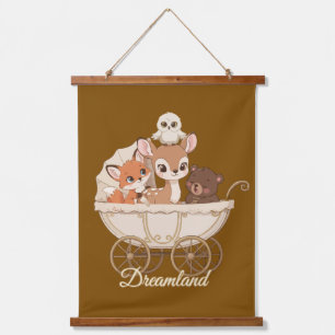 Tapisserie Suspendue Jolis animaux de la forêt de Dreamland Bébé rena