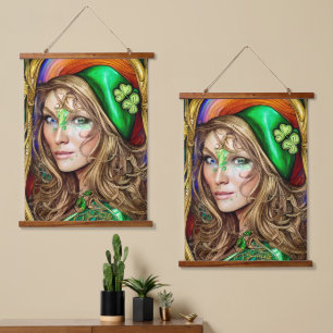 Tapisserie Suspendue Jovial Jade Femme St. Patrick's Day