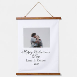 Tapisserie Suspendue Joyeuse Saint-Valentin couple photo moderne simple