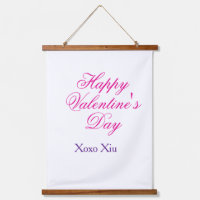 Joyeuse Saint-Valentin rose violet xoxo amour nom