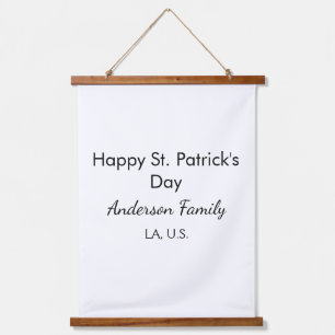 Tapisserie Suspendue Joyeuse st. Patrick nom famille lieu simple g