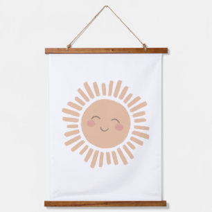 Tapisserie Suspendue Joyeux décor de pépinière neutre au soleil