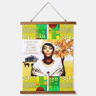 Tapisserie Suspendue Juneteenth Liberté — Craie Vintage & Aquarelle