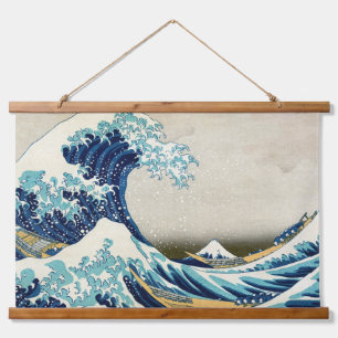 Tapisserie Suspendue Katsushika Hokusai - La Grande vague au large de K
