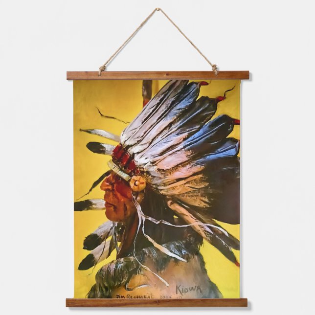 Tapisserie Suspendue Kiowa Chief  (Recto)