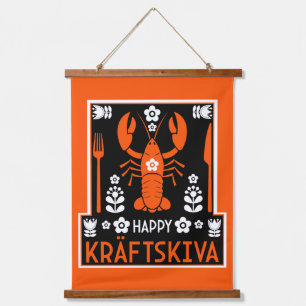 Tapisserie Suspendue Kräftskiva - Parti suédois de l'écrevisse