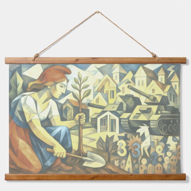 Tapisserie Suspendue L’Asymétrie d’un combat (Devant)