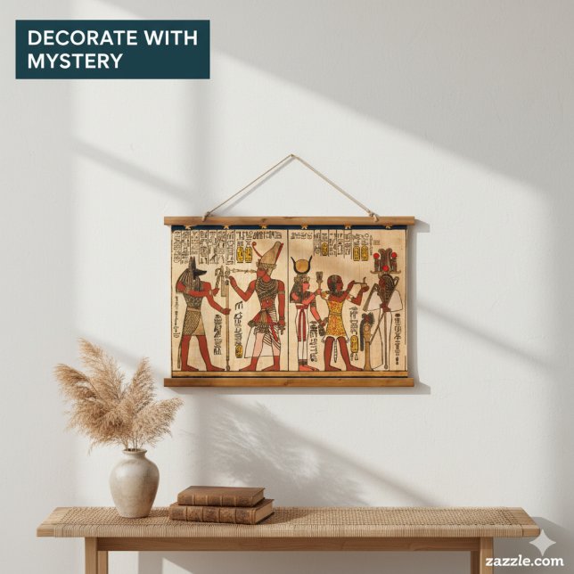 Tapisserie Suspendue La carte de l'âme : Les divinités du papyrus du mo (Créateur téléchargé)