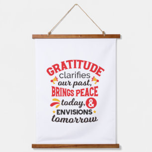 Tapisserie Suspendue La gratitude clarifie notre passé – Art Inspirant