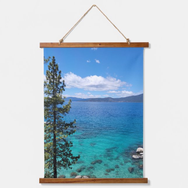 Tapisserie Suspendue Lac Tahoe Blue Green Waters (Recto)
