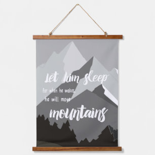 Tapisserie Suspendue Laissez-Le Dormir Quand Il Se Réveillera Il Déplac