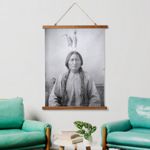 Tapisserie Suspendue Lakota Leader assis Bull Amérindien