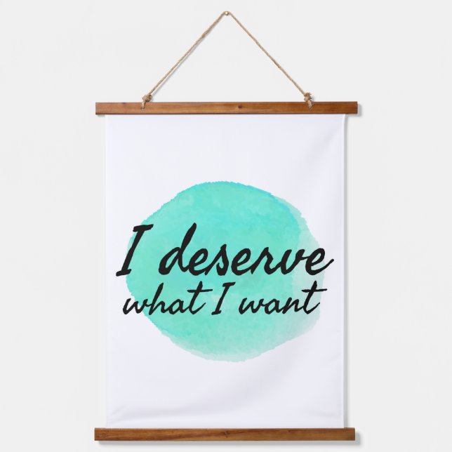 Tapisserie Suspendue l'amour de soi, des paroles motivationnelles pour  (Recto)