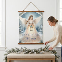 Lanterne céleste d'ange hivernal de grâce