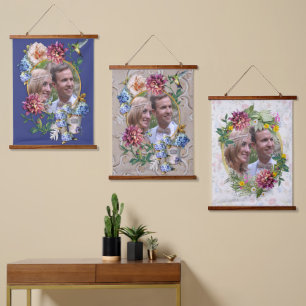 Tapisserie Suspendue L'Aquarelle Florale Victorienne-Era Hanging Tapest