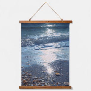 Tapisserie Suspendue L'Art de la réflexion des vagues de l'océan bleu a